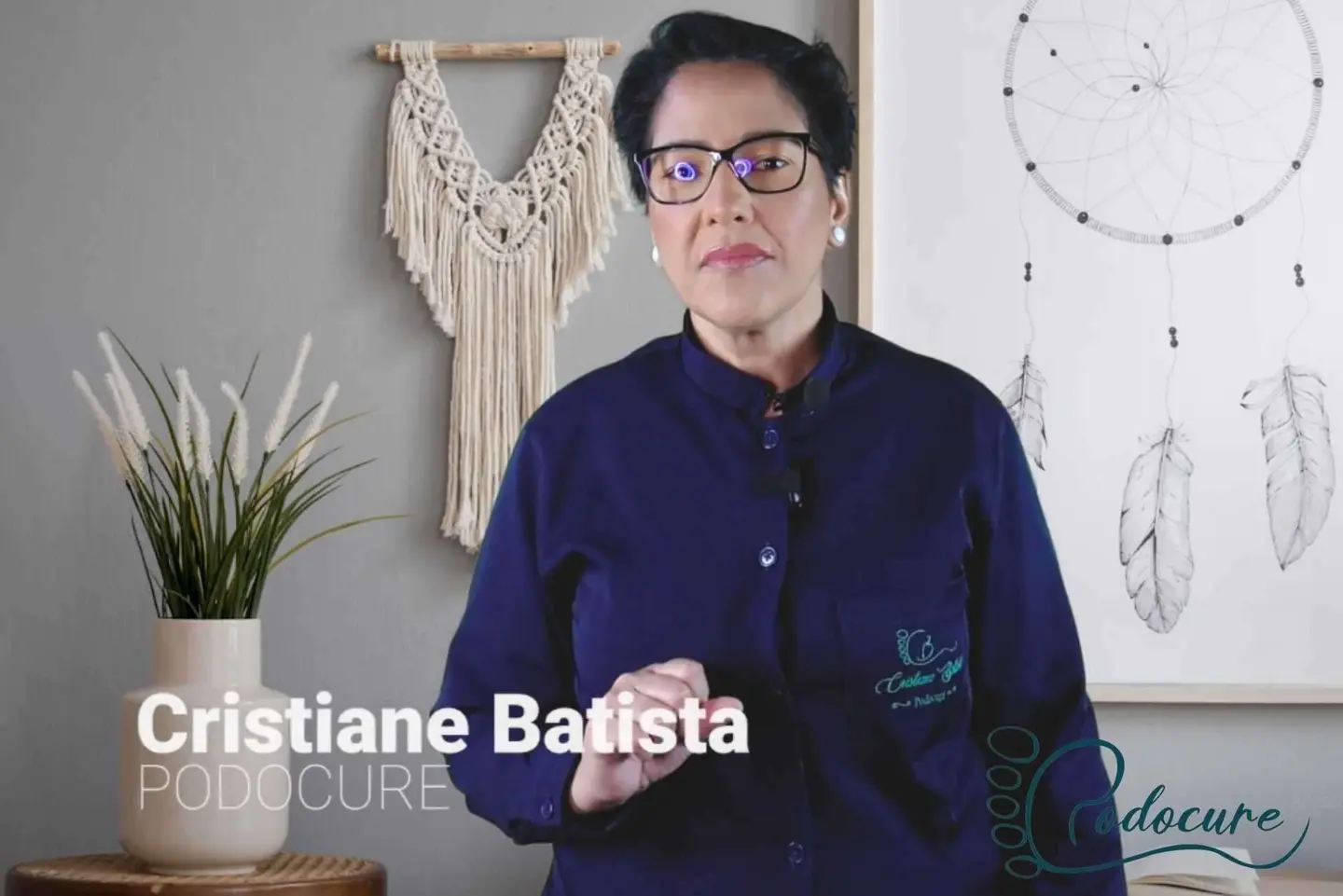 Cristiane Batista no módulo de postura e posicionamento profissional